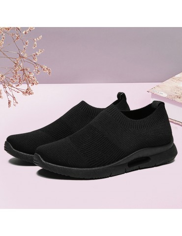 Classic Outdoor Flying Woven Slip On Running Shoes