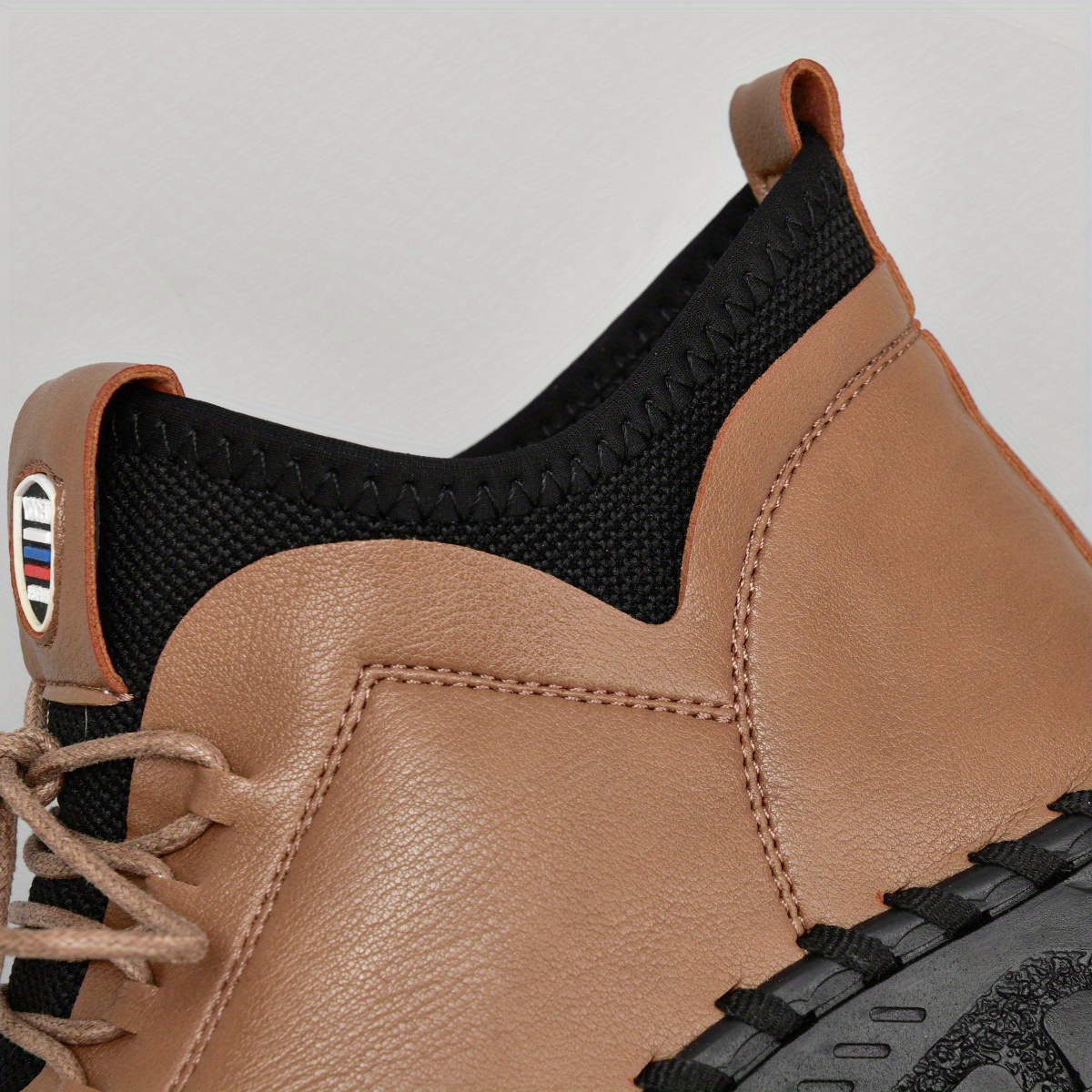 womens flat high top boots comfy solid color lace up ankle boots casual non slip shoes details 9